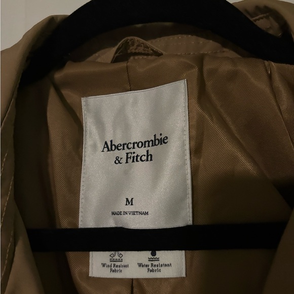 Abercrombie & Fitch Mid-Length Trench Coat Sz M - Picture 8 of 9